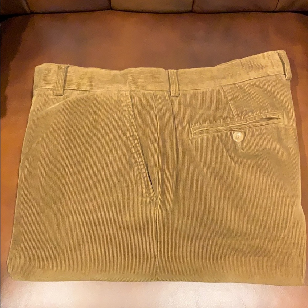 Grant Thomas flat front corduroy pants